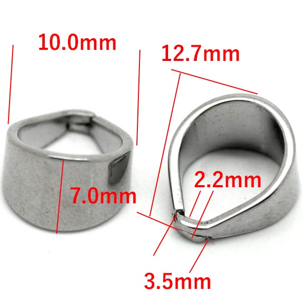 �A�N�Z�T���[�p�[�c�F�X�e�����X�o�`�J���i12mmx10mm�j