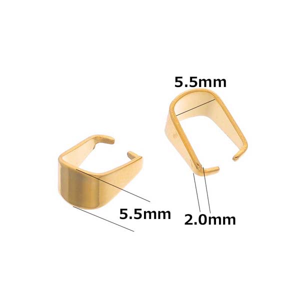 �A�N�Z�T���[�p�[�c�F10.0mmx7.0mm�S�[���h�X�e�����X�o�`�J��